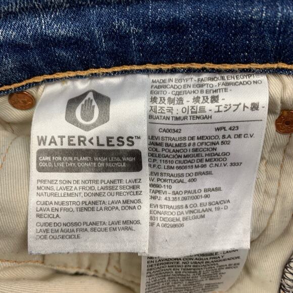 LEVI'S PREMIUM Size 29 Blue Washed Cotton Jeans - Picture 4 of 5